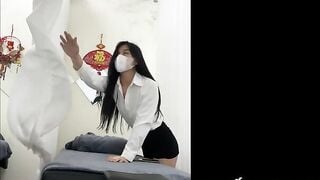Em Gái gội đầu spa dâm đãng ở tiệm một mình