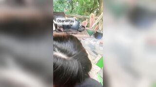 Đang bú cu thì chủ quán mang nước lên