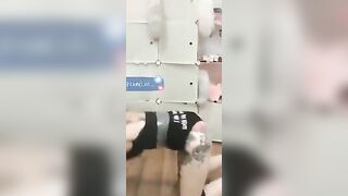 Em gái xinh lộ đầu ti lúc tập