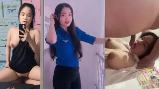 Em học sinh cấp 3 ngoan ngoãn hiền lành nhưng lên giường em dâm lạ
