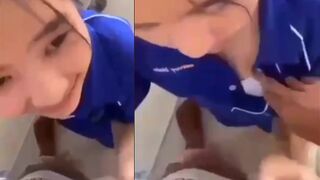 Gái Xinh Love 10 Sục Cặc Cho Bạn Trai Trong Nhà Vệ Sinh Trường