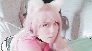 Pet các catgirl và cho cô ấy ăn với Hãy