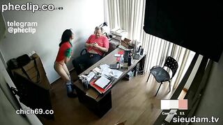 Hack cam văn phòng sếp và cô thư ký dâm dục, khát tình