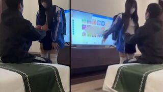 Sex nữ sinh love 10 cùng cái bím đầy nước thích mê