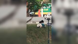2 em học sinh bắc bling ling public tại công viên