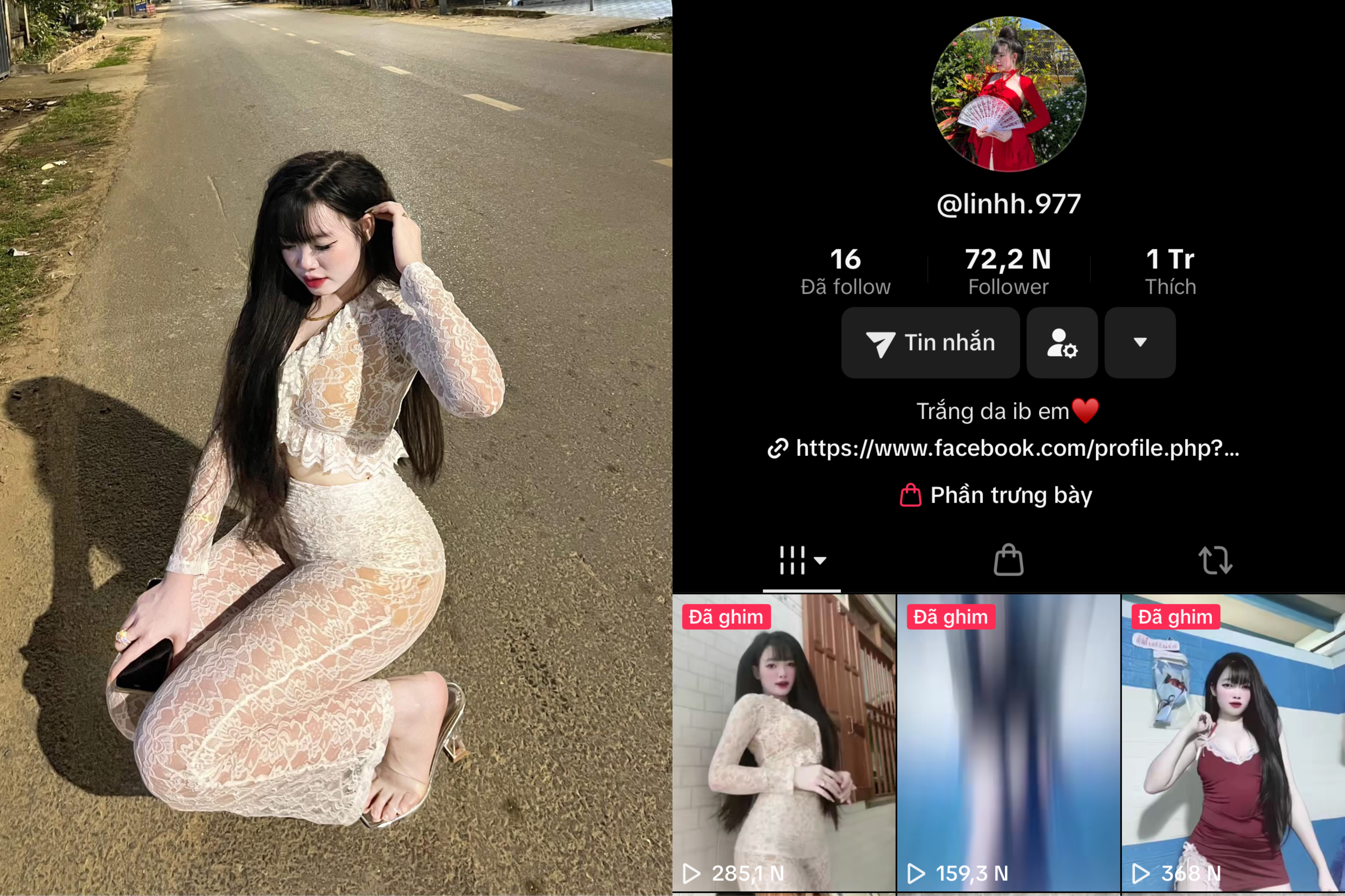 Idol tiktok Linh Trắng live app mông to nhảy cực dâm