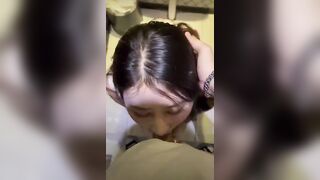 Lén cho em gái bú cu trong nhà vệ sinh nam