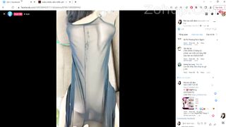 Livestream hớ hênh lộ hàng trên trực tiếp Facebook siêu nứng xong cởi quần thủ dâm