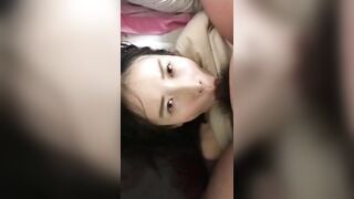 Nhét con cu 17 cm vào mồm bà chị say sỉn bú cu xong còn khẩu dâm