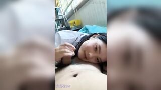 Bé chuppy học sinh đg chuẩn bị đi học bị thg a ép địt nát lon trc khi đi