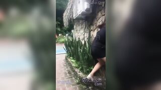 Clip Đánh ghen vợ bắt quả tang chồng địt nhau, Đánh bôm bốp vào lồn tiểu tam
