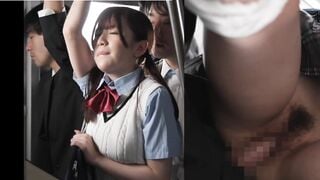 E học sinh bị biến thái địt sờ lồn tốc váy trên tàu điện ngầm nhưng ko dám phản kháng