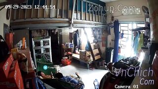 1 túp lều tranh, Niềm vui khi đi lm về là được địt bà mẹ đơn  thân