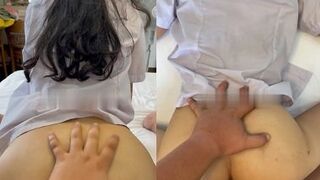 Clip sex ôn lại bài cũ với em gái học THPT