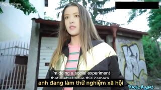 [Seri siêu phẩm] Cho tiền gái xinh để e show vú lồn địt nơi công cộng