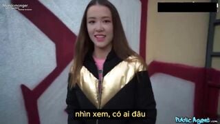 [Seri siêu phẩm] Cho tiền gái xinh để e show vú lồn địt nơi công cộng