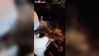 Em nghiện public phô dâm cởi đồ khỏa thân chở anh đi dạo buổi tối