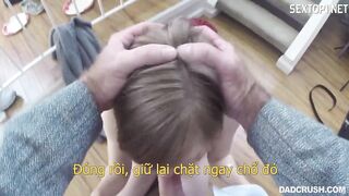 Bố dượng dạy dỗ con gái hư của vợ Vietsub