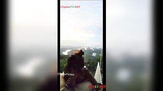 Sáng sớm đụ e học sinh ngoài hiên cửa sổ bắn nước từ trên cao sướng vl ra
