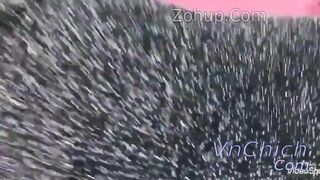 Bạn thân ở nhà váy ngắn hở cả Quần lót bảo sao ko bị djt cho dc