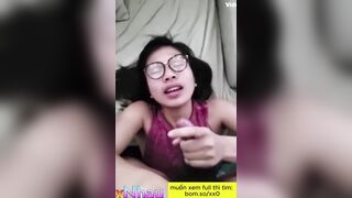 Bắn tinh vào mặt con đĩ đeo kính cận dâm đãng 3