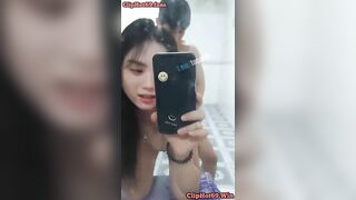 Lén bóp vú, Bắt e Học Sinh Bú cu trên võng xong gạ djt mặt dâm vl