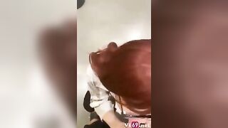 Gạ Mãi Cô giáo Thực tập ms chịu Bú Cu trong Toilet mà ko cho djt