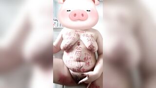 Em gái béo phì bụng bự dâm dục