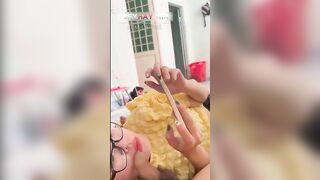 E nó Vứa soloo FF vừa Bú cu Xuất tinh đầy mặt sướng vl