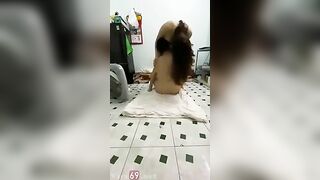 Qua nhà chs Đúng lúc con bạn Móc lồn nên gạ djt nó luôn