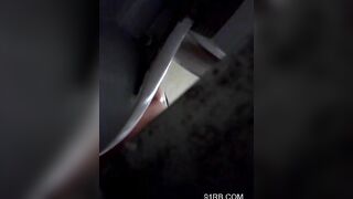 Quay lén em gái đi vệ sinh lau con chem chép