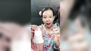 Em gái hướng dẫn sử dụng miến dán lồn