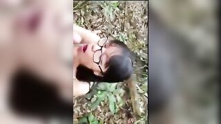 Độc lạ, Teen 2ka8 Gạ Châu Phi bú Cu djt nhau trong rừng
