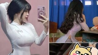 Clip Hot Lý Thị Hương 2ka8 Mặc Áo Dài Địt Nhau