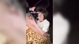 Cực hot Tiktoker La Hoàng Kì Duyên ra tập mới lộ clip liếm cu bạn trai cực đã