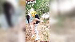 Khốn nạn, Bắt Chị MB Đồng nghiệp Vào Rừng Lút cán djt nhau bị phát hiện