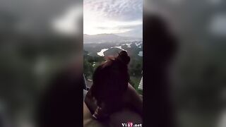 Ngắm bình minh với bé sinh viên chân dài mông to trong chuyến du lịch