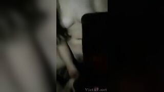 Nửa đêm nứng ra Cafe võng, Được e HS Cho Bóp Vú sục Cu djt Nhau sướng vl