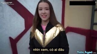 Bỏ 800 $ gạ địt em sinh viên gặp ngoài đường vú to lồn non dâm đãng
