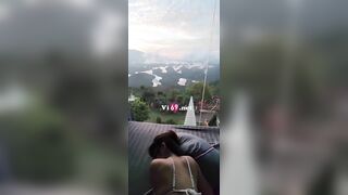 Đưa con ghệ đi nghỉ dưỡng địt banh lồn nhìn cảnh đẹp
