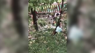 Quay lén người lạ địt nhau ngoài công viên