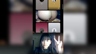 Xinh xắn nhỏ nhắn mà dâm. Thủ dâm cho nguyên nhóm bạn nam xem