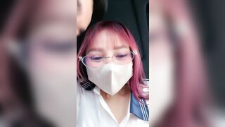 Em rau sục cặc cho bác tài dâm đãng kích thích siêu dâm