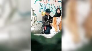 Quay lén địt em sinh viên ngay ngoài đường dâm đãng kích thích siêu dâm hàng ngon