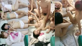 [FULL] Thác loạn chịch nhau Xuyên Đêm 2 thằng chịch 4 em gái lồn không lông cục ngon