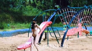 Lộ clip hậu trường mẫu chụp ảnh khỏa thân ở công viên