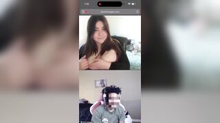 Chubby show cho trai lạ trên omegle