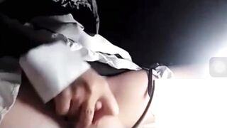 Em học sinh Love 10 cosplay người hầu dâm dục yêu quan hệ