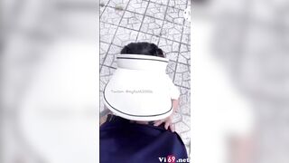 Myhanh2000 dừng xe chơi giữa đường xuất trong em đái luôn