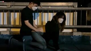 Đụ gái dâm dục khát tình trên cầu vượt